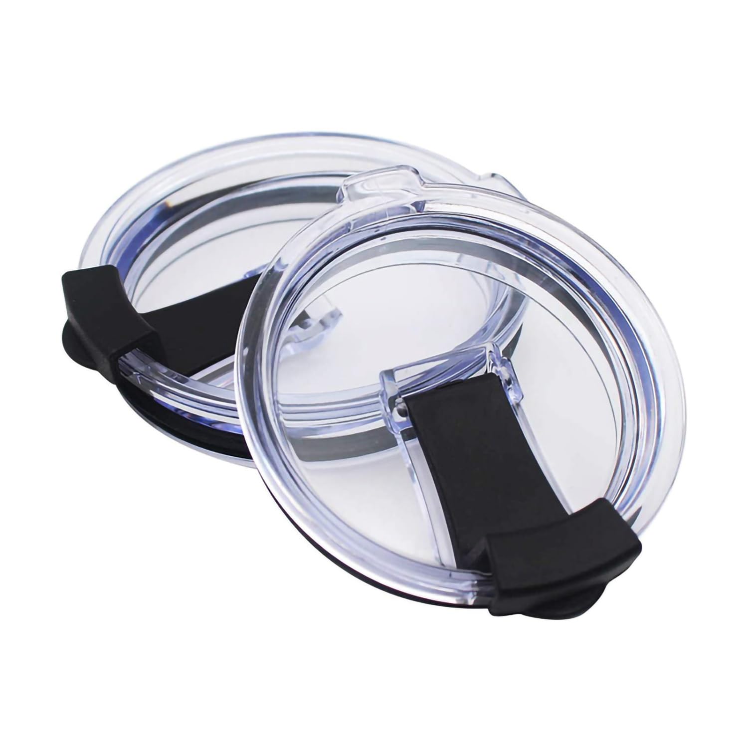 2 Pcs Black 20 oz Tumbler Lids, Cup Lids Tumbler Lid Replacement Spill Proof Splash Resistant Lids Fit for 20 oz