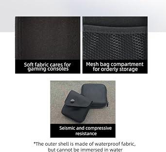 Protector Storage Bundle Compatible with Anbernic RG Rotate, 2 Pack 3.5 Inch Tempered Glass Film and Protective Bag
