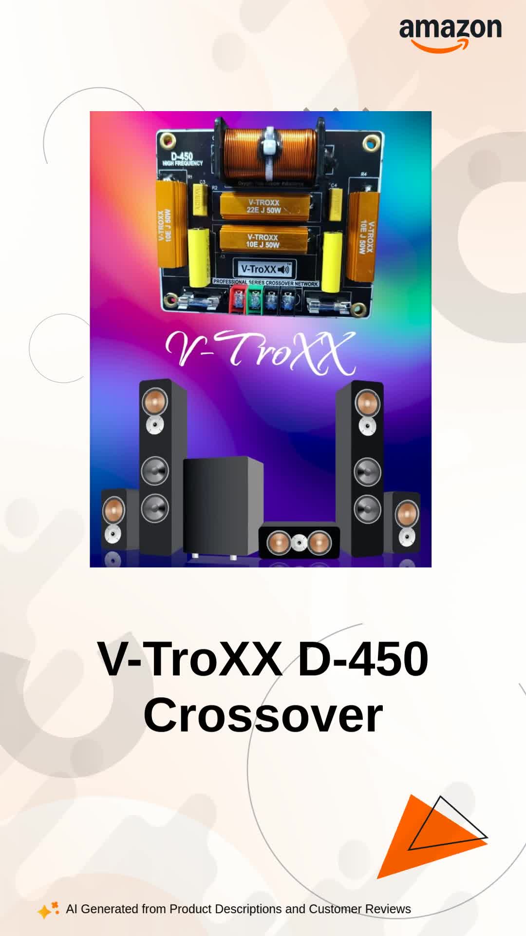 V-TroXX D-450AJ Deluxe Crossover Network Plate for Speaker