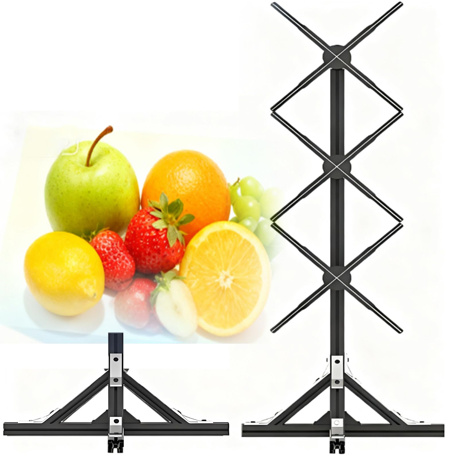 BOOZXCV 3D Holographic Display Fan 2026,Projection Advertising Machine,Cordless Control & High-Brightness LEDs,3D Hologram Projector Advertising Display for Business Scenarios