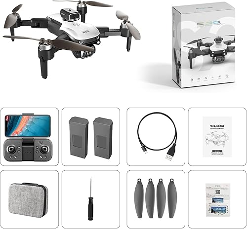 Miniatura 7 de Dron con cámara dual para adultos, niños principiantes, mini cuadricóptero RC portátil 4K, FPV Quadcopter juguete regalo, 360 Active Bbstacle