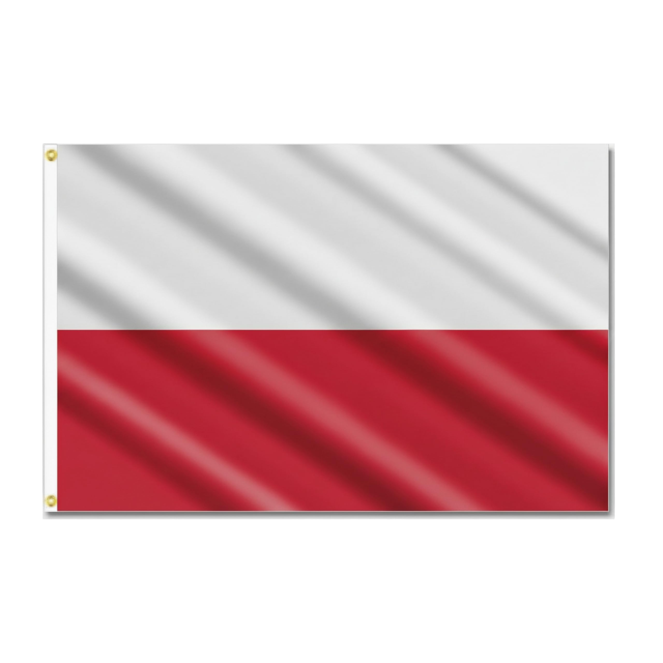 Poland Flag 5ft x 3ft with Brass Eyelets – Polyester Polish Flag Banner for Football Matches, National Celebrations, Home & Garden Display — image 1