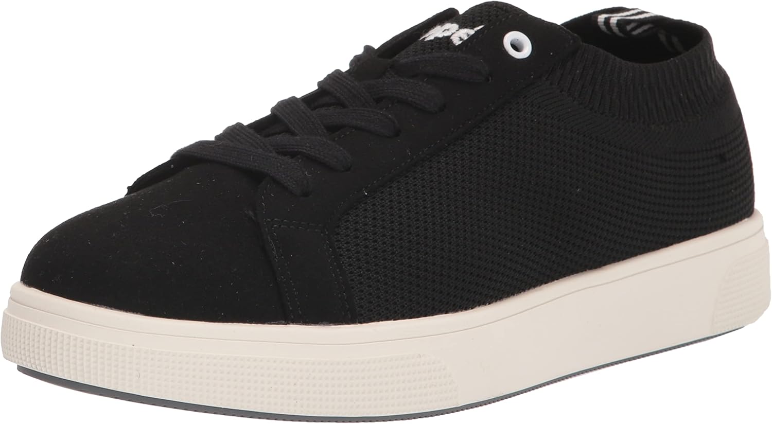 Propét Mens Kenna Sneaker, Black, 10 US