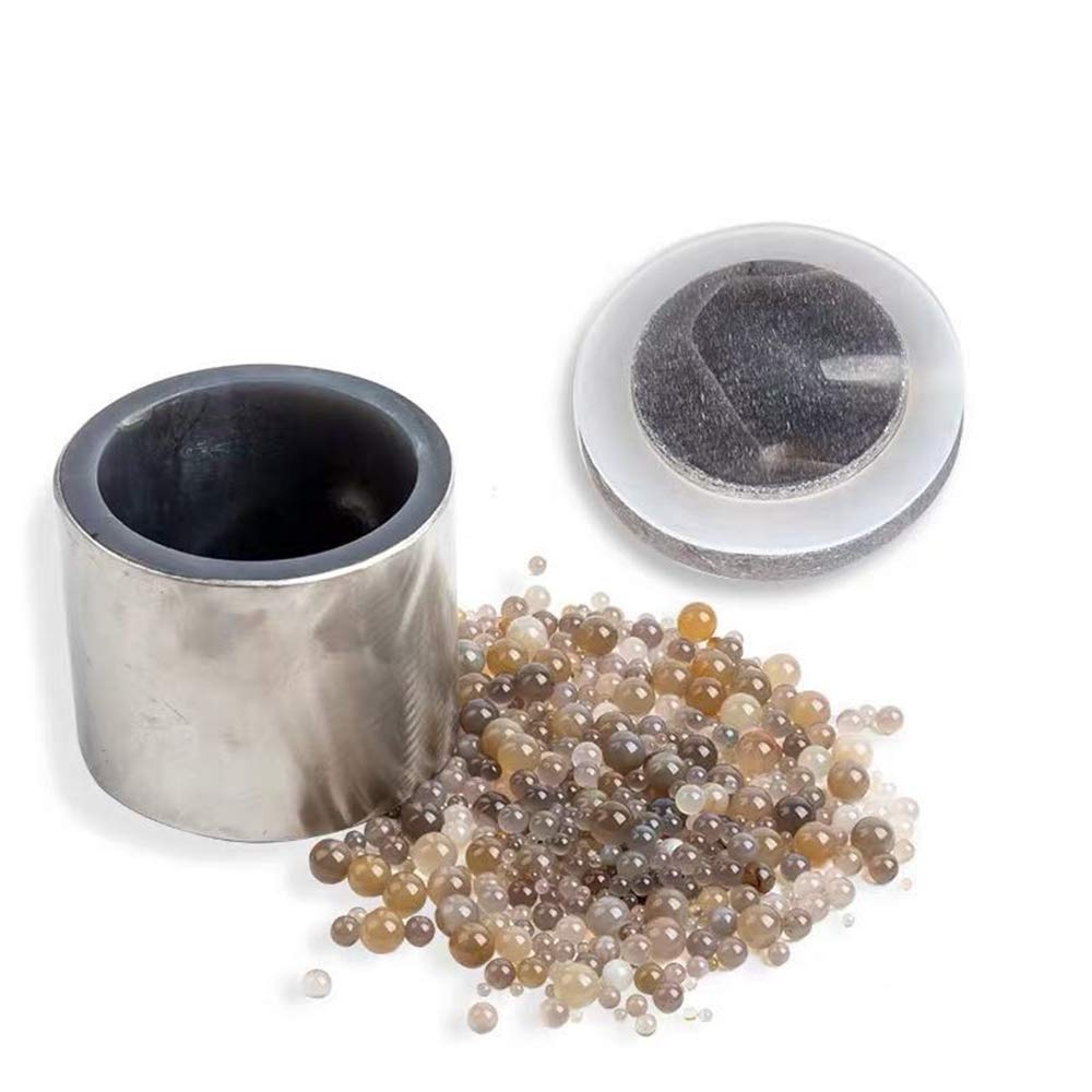 Lab Planetary Grinding Tank Stainless Steel Agate Ball Grinding Tank Matching Stainless Steel Shell (100ml)