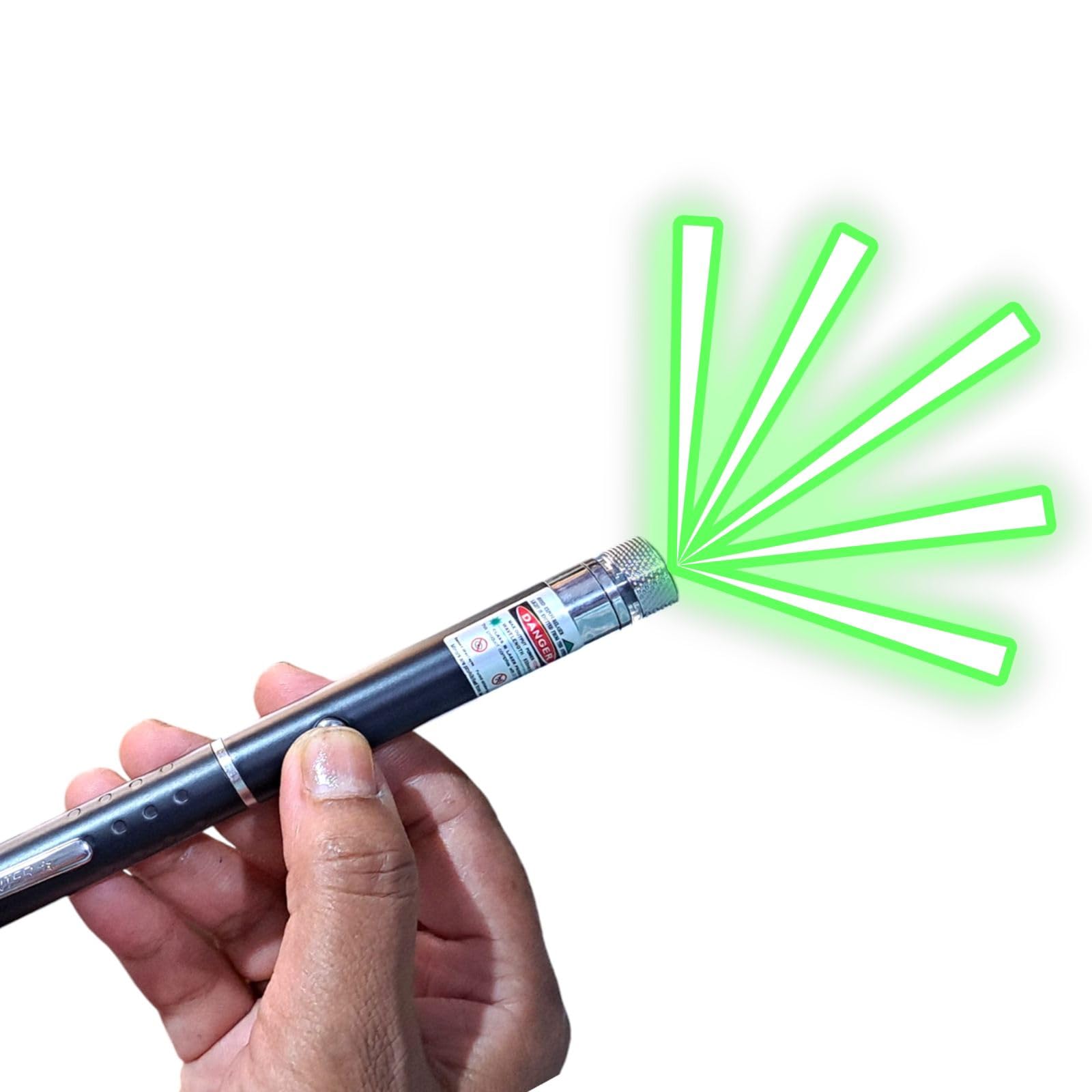 JNiL Green MUL Laser Light Presentation Pointer with Adjustable Antena Cap to Change Project Design for Presentation for Kids Toy