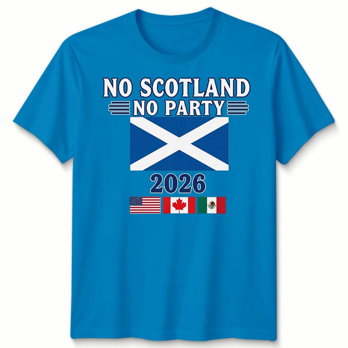 D&T Unisex Tshirt Scotland Football USA Cup Football Tournament of The World 2026 5-6 Years