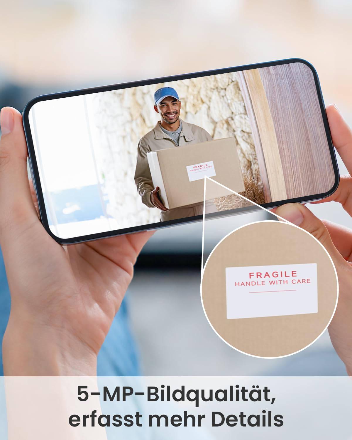 ieGeek 5MP WLAN Video Türklingel mit Kamera, 2,5K Klingel Haustür Ohne ABO | Alexa-kompatibel, 166° Weitwinkel, Nachtsicht, AI Bewegungserkennung, 2-Wege-Audio, SD- & Cloud-Speicher, 2,4GHz WIFI