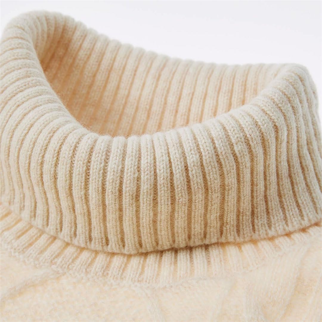 Damen Langarm Rollkragen Kaschmir Pullover Strickpullover Pullover Tops