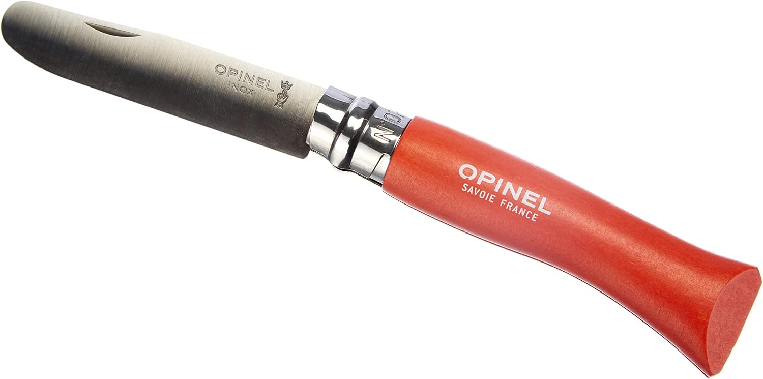 OPINEL N°07 punta redondeada mango mandarina en carpe