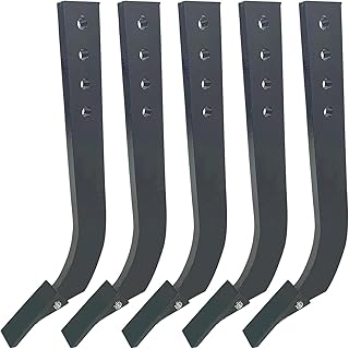 CCLINK 5 Pack of 4 Holes Scarifier Shank Teeth, Box Blade Shank,18'' Scarifier Shank,Ripper Shank with Removable Tapered Teeth and Pins, Adjustable Shanks Assembly for Replacement, Digging, Plowing