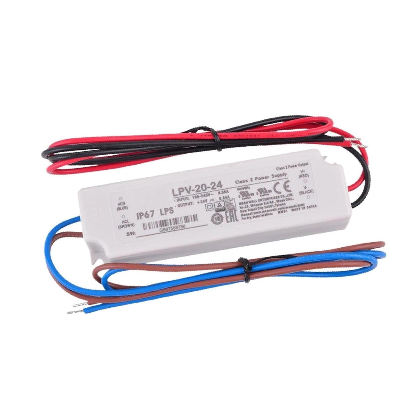 Mean Well HLG-600H 24V 600W Waterproof LED Power Supply - IP67 7-Year Warranty