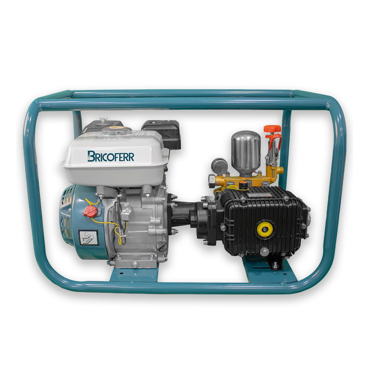 Bricoferr Motor de pulverizador 4 Tiempos – Bomba 3 Cilindros