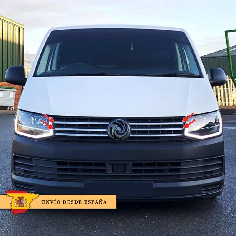 Bandes de radiateur chrome pour VW T6 Transporter 2015+ anticorrosion