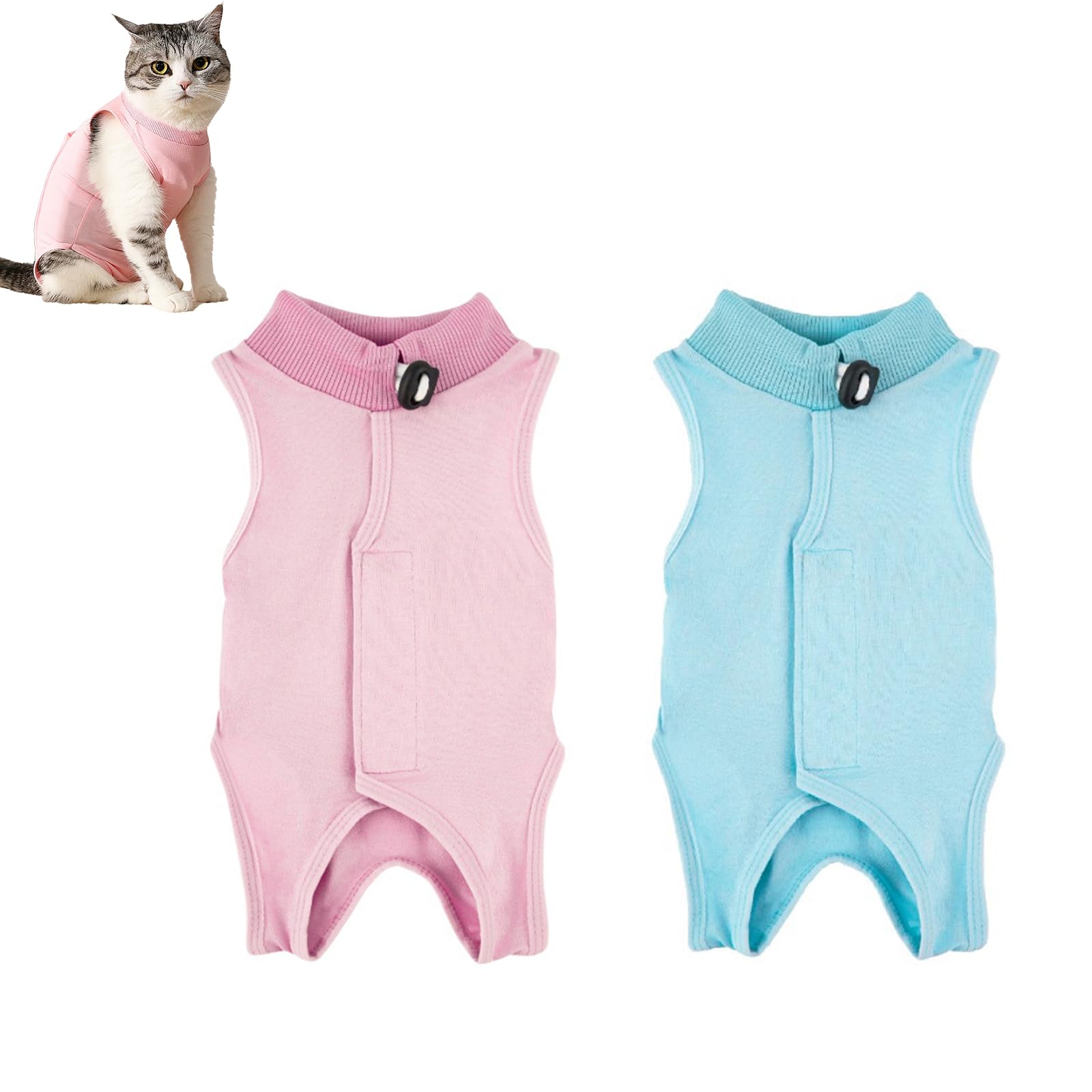 Dog Surgery Recovery Suit, 2pcs Onesie, After Spay, Soft