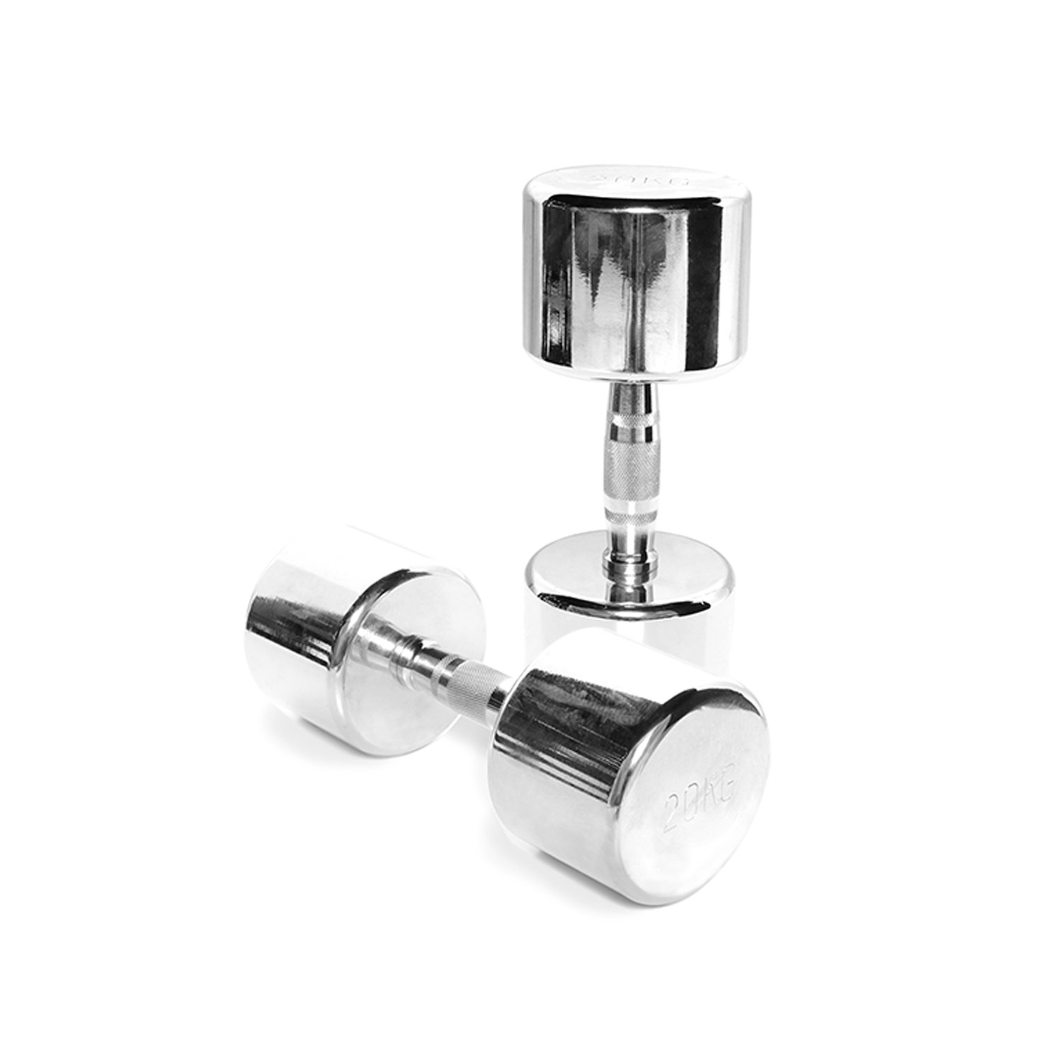 BODYPOWER 20Kg Ergo Chrome Dumbbells (x2)