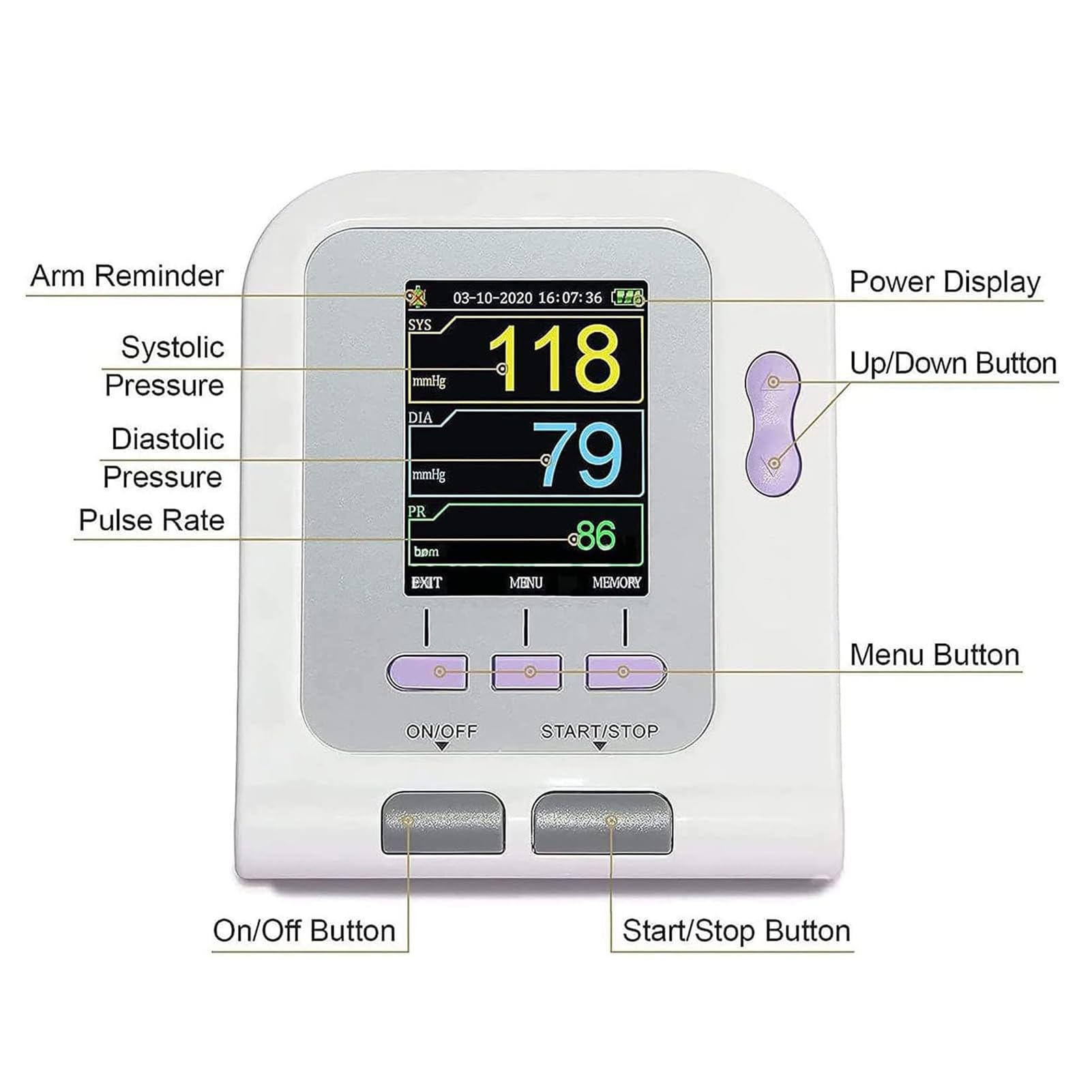 Weterynaryjny elektroniczny sphygmomanom, cyfrowy weterynaryjny ciśnieniomierz, stacjonarny sprzęt weterynaryjny z 3 mankietami, miernik tętna dla psów, kotów, zwierząt domowych