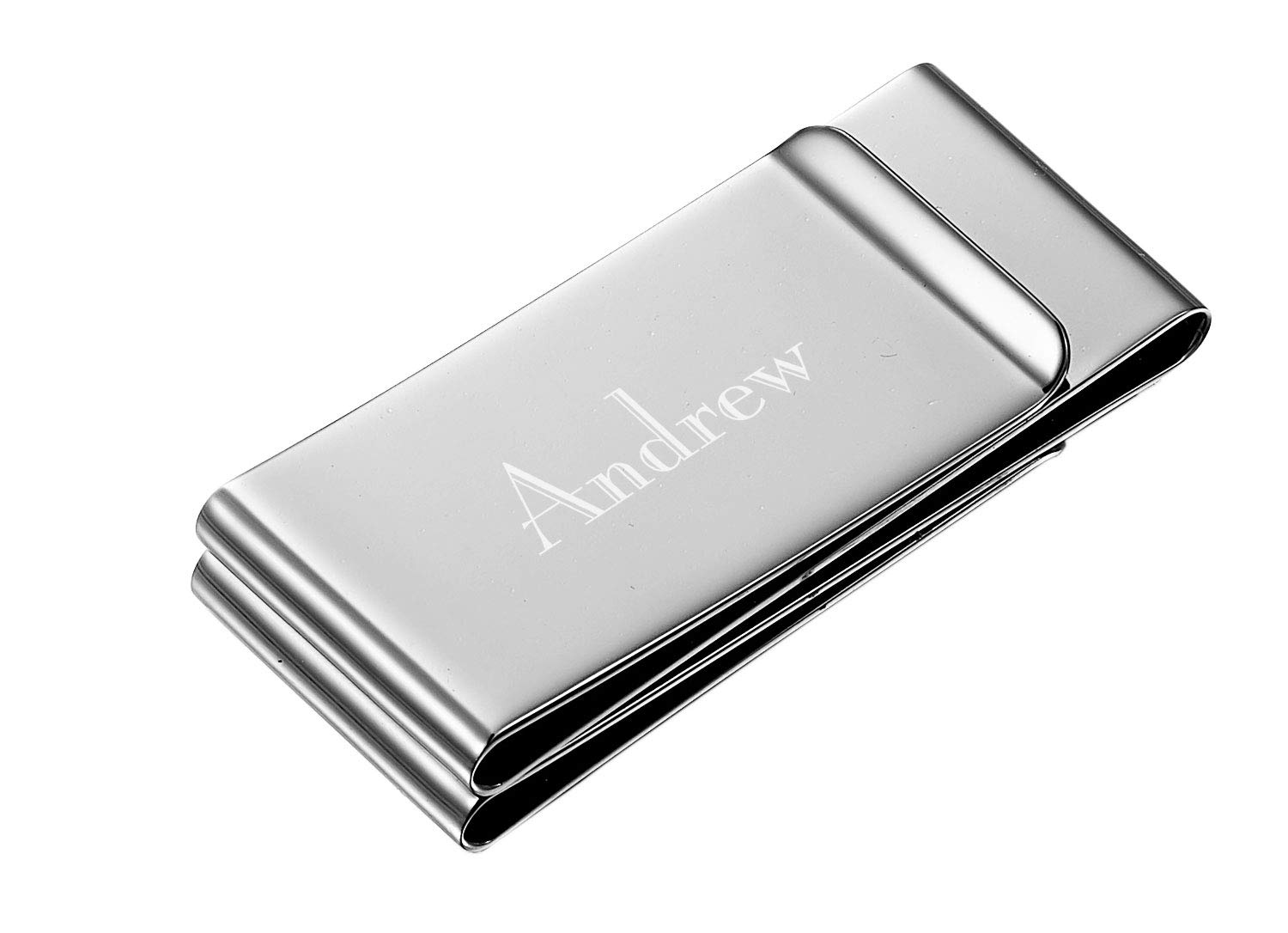 Visol Personalized Trifold Money Clip with Free Laser Engraving