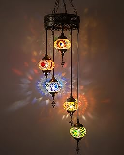 Baquler Turkish Chandelier Moroccan Pendant Light Handmade Ceiling Light...
