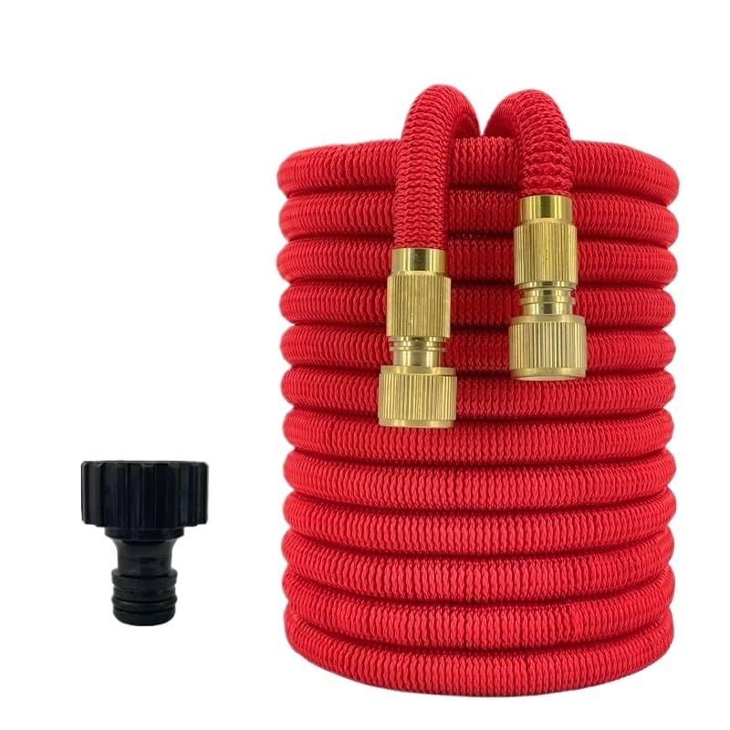 Tubo Acqua Giardino,Tubo Estensibile da Giardino Tubo da giardino estensibile 3X con connettore universale | Leggero e anti-groviglio | Utilizzabile for la pulizia l'irrigazione(1/2''_100FT)