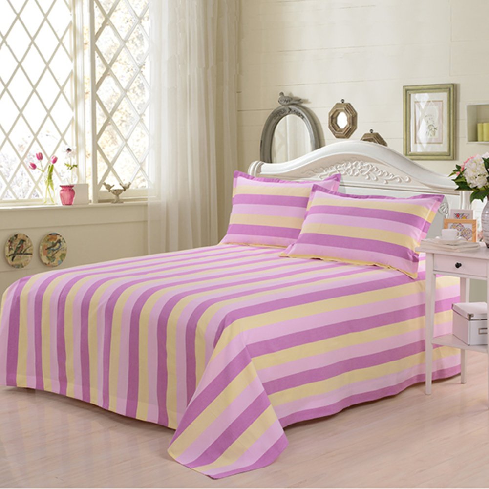 Drap en coton épais 150x230cm pour lit simple | Excellence du tissage traditionnel