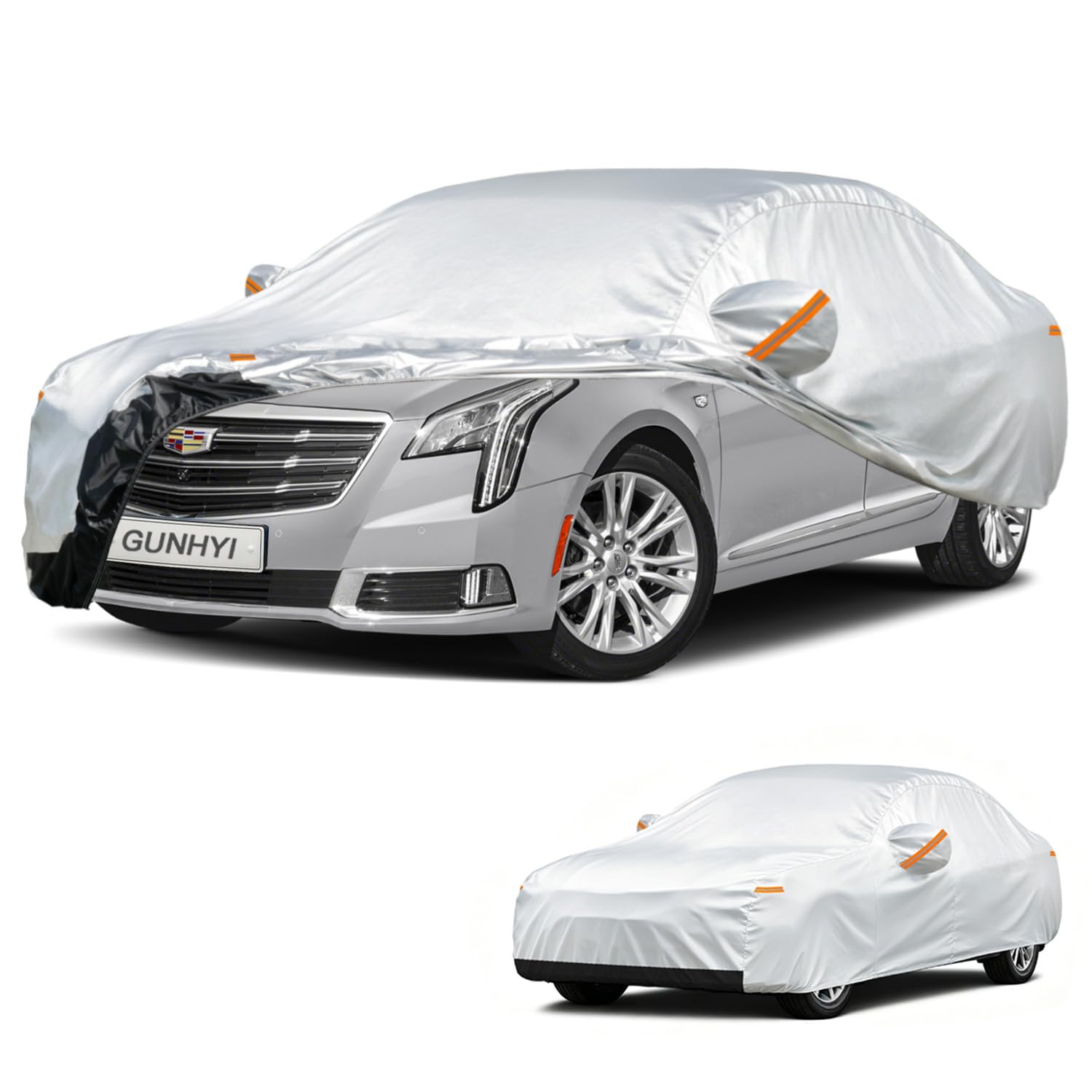 GUNHYI Car Cover Custom Fit Cadillac XTS (2012-2019) Waterproof for Automobiles, Oxford Sun Rain Dust Snow Protection (Ships from US Warehouse, Delivery 3-8 Days)