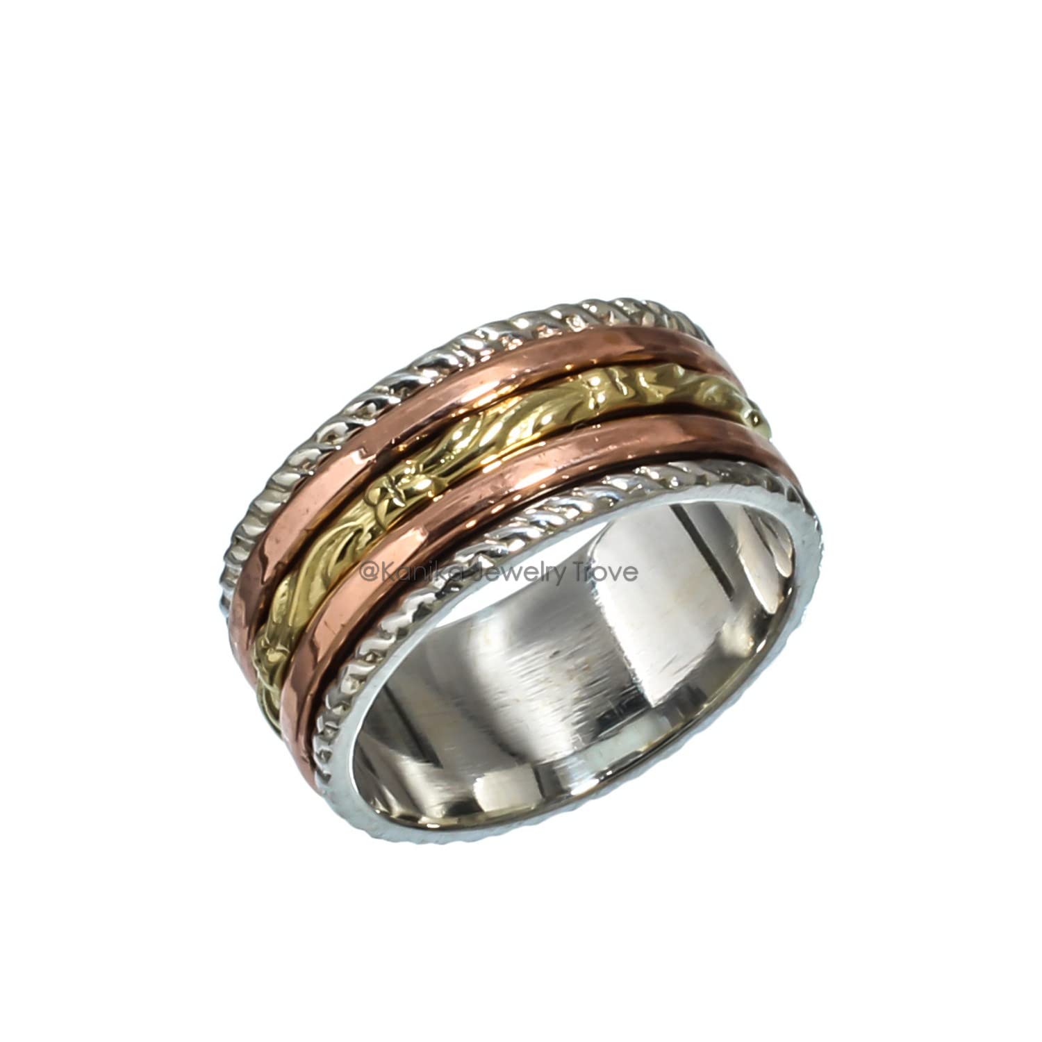 Kanika Jewelry Trove 925 Sterling Silver Handmade Ring Bands for Women & Girl