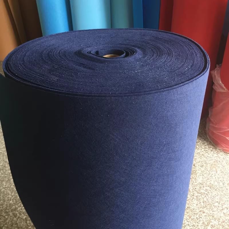 JINDAOSH 43 Colors 2mm Thick Felt Fabric By The Metre For Craft Projects DIY Handicraft Sewing Patchwork Christmas Decorations 100 Cm Wide Sold By The Meter 1 * 1m(Color:navy blue)