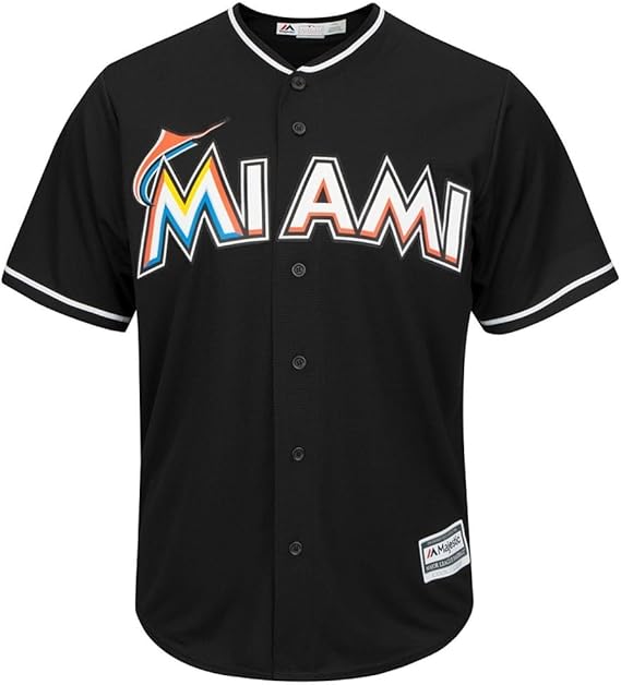 Amazon マイアミ マーリンズ オルタネイト ブラック クールベース Mlbメンズジャージ Us サイズ X Large Majestic ユニフォーム