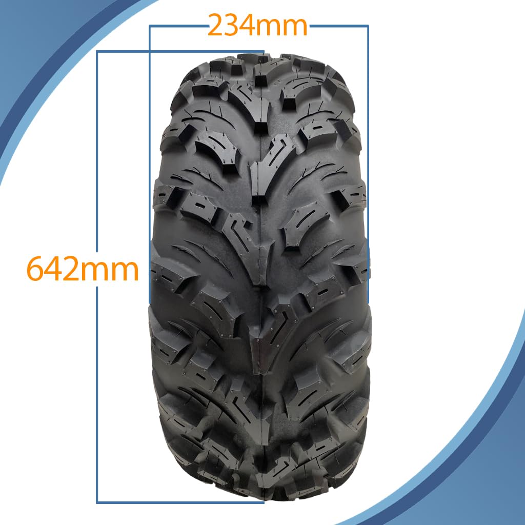 25 x 10.00-12 (255/65-12) 4-lagige ATV-Reifen P3080 OBOR Pinacle Straßenzulassung (4 Stück)