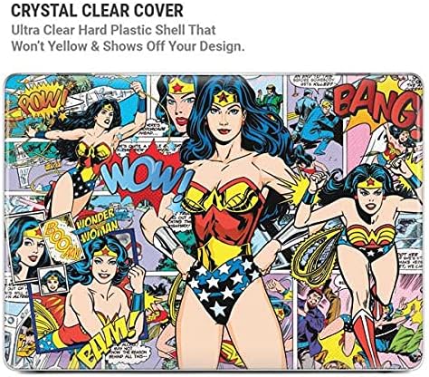 Skinit Case + Skin Compatible with MacBook Air 13in (2020) - Officially Licensed Warner Bros Wonder Woman Comic Blast Design