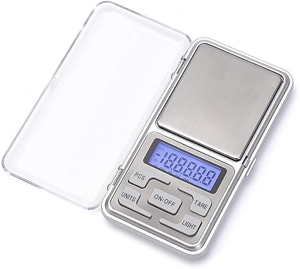 SlideNBuy Digital Pocket Scales Gram Food Scale Portable Scale Small Mini Kitchen Cooking Jewelry Coffee Gold Scale for Weed Accuracy 0.01g Capacity 200g