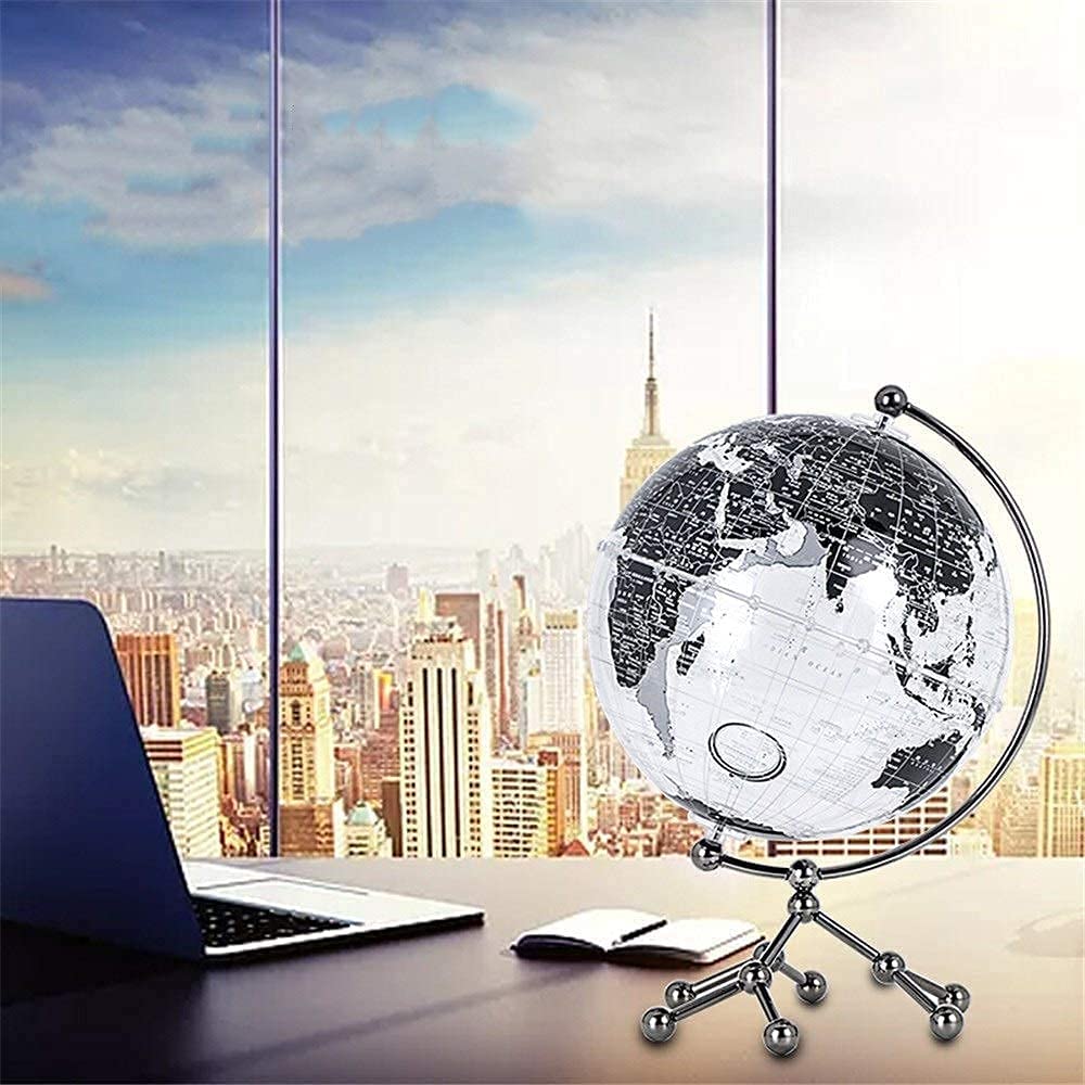 Amazon.co.jp: 地球儀透明な世界地球儀装飾的な地球儀スタンド付き