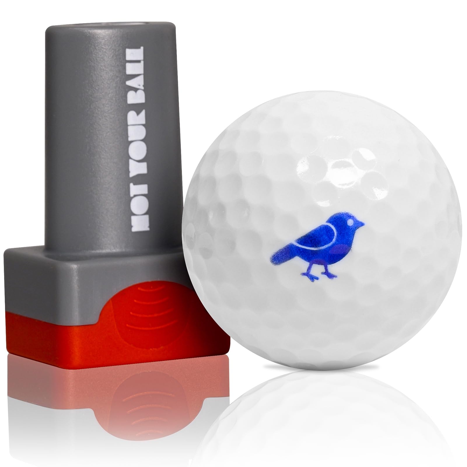 ZEETY Golf Ball Stamp, Golf Ball Stamper, Self-Inking Golf Ball Stamp Marker to Identify Golf Balls, Golf Gifts Golf Accessories for Men and Women Golfers (Birdie)