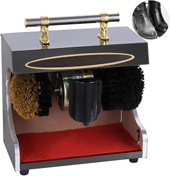 Fully Automatic Electric Shoe Buffer Dust Removal & Polishing Function Leather Shoe Shine Machine Perfect for Home, Public Hotel Lobby, OfficeD