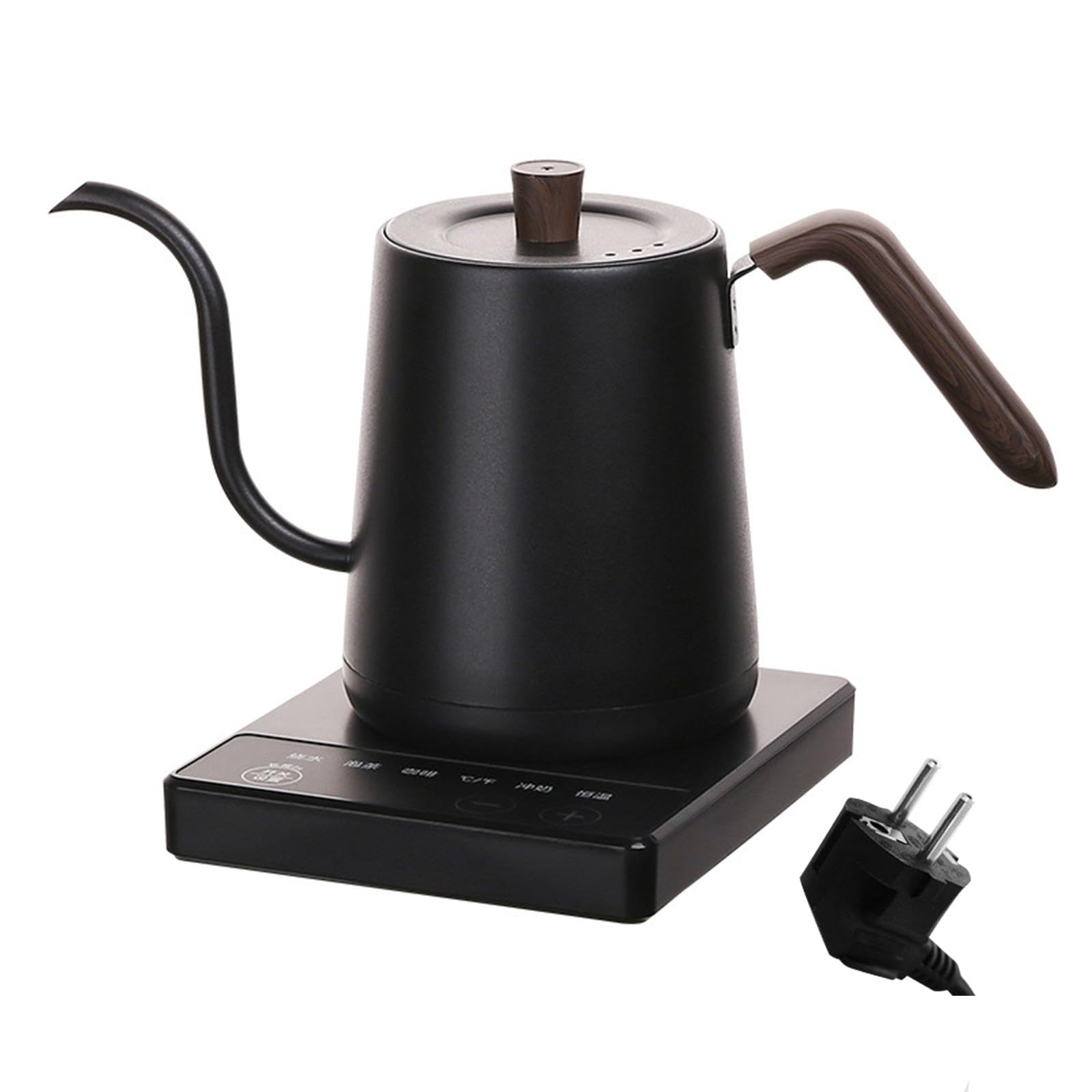 Electric Coffee Kettle 1000W Boiling Water Kettle for C | Electric Coffee Kettle 1000W Boiling Water for Camping Outdoor Picnic black Stainless Steel 800Ml-image-30