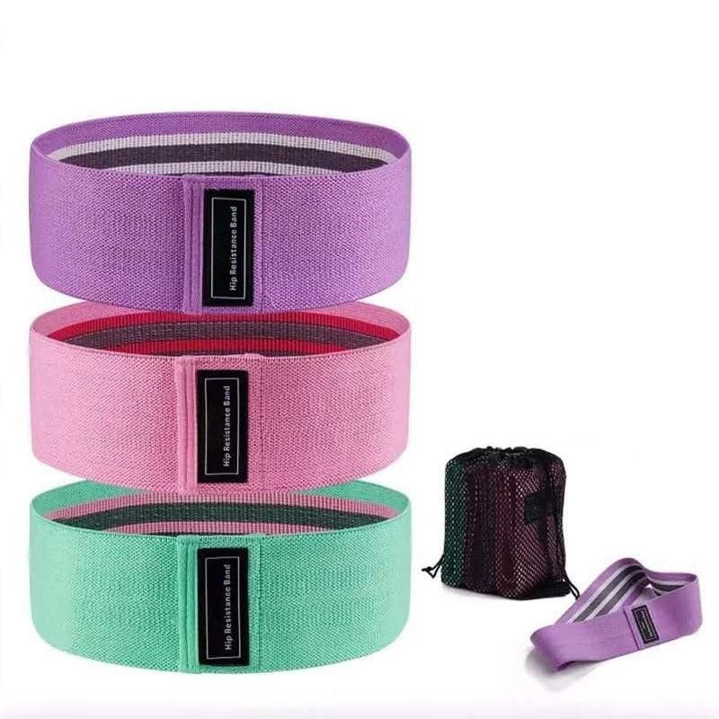LifgWas 3pcs Bandas Elasticas Musculacion Fitness, Gomas Elasticas Musculacion, Bandas elasticas Fitness Antideslizantes, Cintas elasticas musculacion de Resistencia para Yoga Pilates Glúteos Piernas(