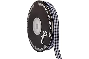 Striking Navy Blue Plaid Ribbon: A Versatile Craft Essential