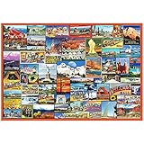 Puzzles for Adults 500 Piece-The Best Places in America,Jigsaw Puzzles for Decoration