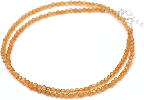 Miniatura 5 de Collar de Gargantilla de Piedras Preciosas Naturales con Cuentas, Cuentas Facetadas, Collar de Piedra Natal, Cristal de Sanación Energética, Regalo