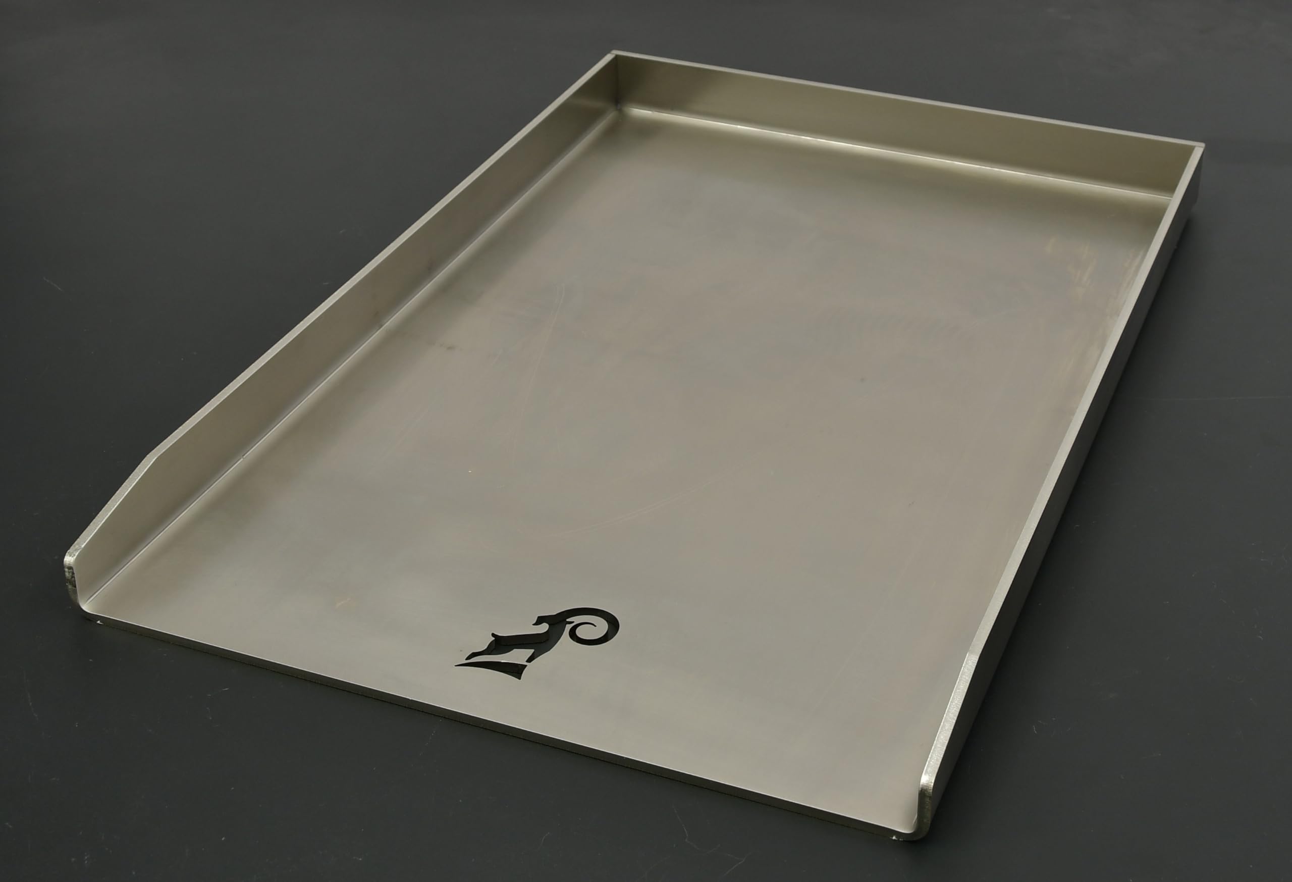ZIEGER 10007049 płyta grillowa 45 x 30 uniwersalna stal szlachetna płyta grillowa BBQ Plancha nakładka do grilla