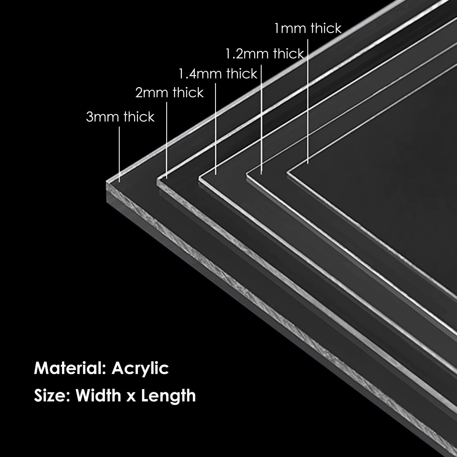 Amazon.co.jp: 透明アクリル板 トランスペアレント アクリル板パネル