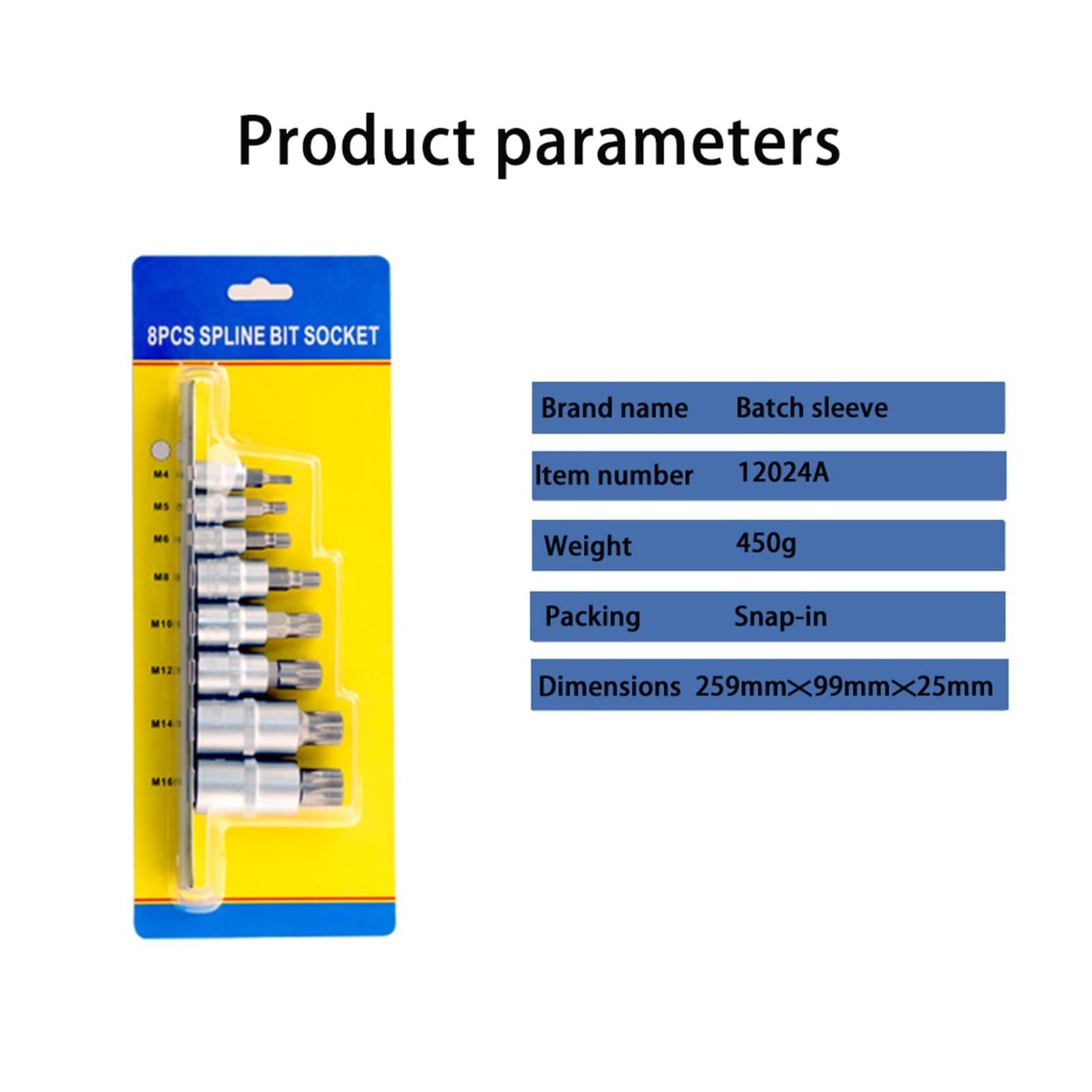 8 szt. 1/4" 3/8" 1/2" Zestaw nasadek Torx, adapter imbusowy, bity wielowypustowe, głowica uniwersalna do klucza dynamometrycznego, grzechotka, klucz nasadowy, uchwyt wiertarski