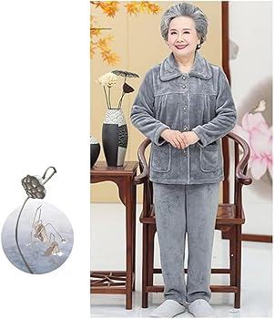 Amazon | [kzzkoo] 冬パジャマ レディース 部屋着 上下セット