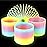 The Dreidel Company Plastic Coil Spring, Glow-in-The-Dark Magic Rainbow Slingy, Party Favor, Birthday Bag Filler, Stocking Stuffers, 3 (80MM) (10-Pack)