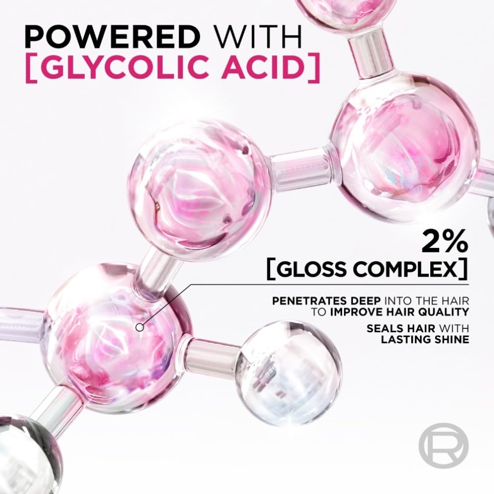 L'Oreal Paris Elvive Glycolic Gloss Shampoo, With Gloss Complex and Glycolic Acid, Fills and Seals Hair Fibres, For Long-lasting, Smooth and Shiny, Sulphate Free, Ideal for Dull Hair, 200ml — view 5