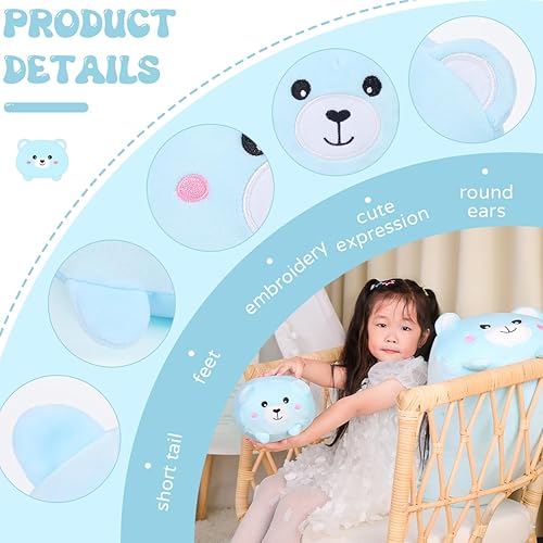 Vista 52 de AIXINI Almohada cilíndrica de peluche de panda lindo de 35.5 pulgadas, juguete de dibujos animados súper suave para abrazar Panda,Dinosaurio,Gato