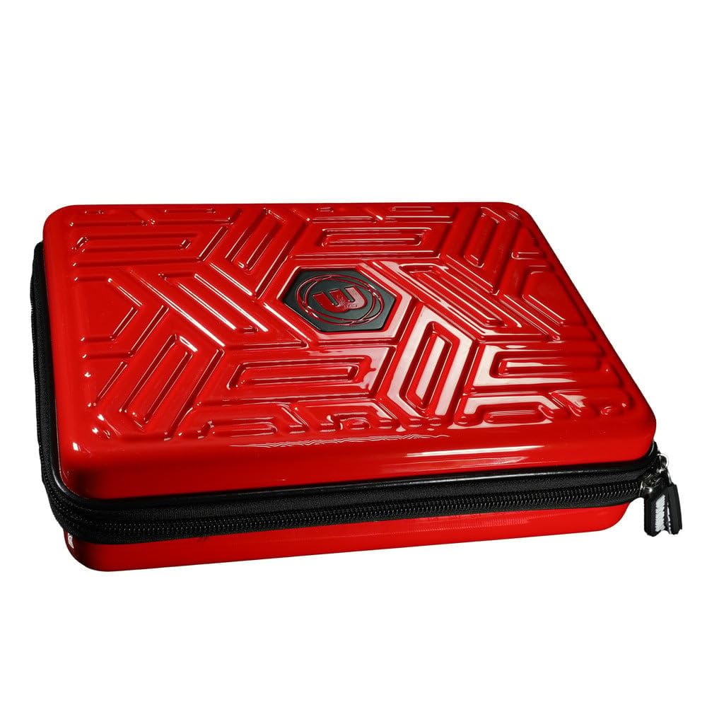 WINMAU Armor G4 Darts Wallet - Red Darts Case Holds Fully Assembled Darts and Accessories - Impact Proof, Ultra-Durable and Secure