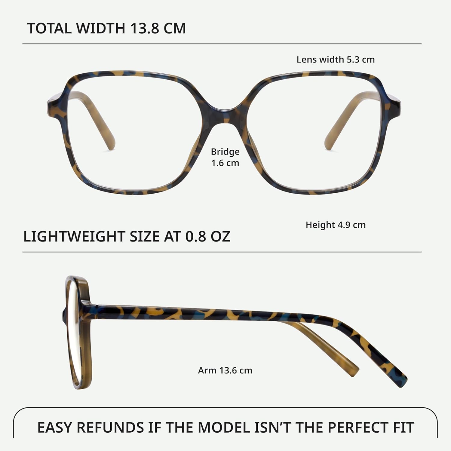 miyya Blue Light Blocking Glasses for Women, Blue Light Glasses for Women Oversized Fashion Glasses - Image 2