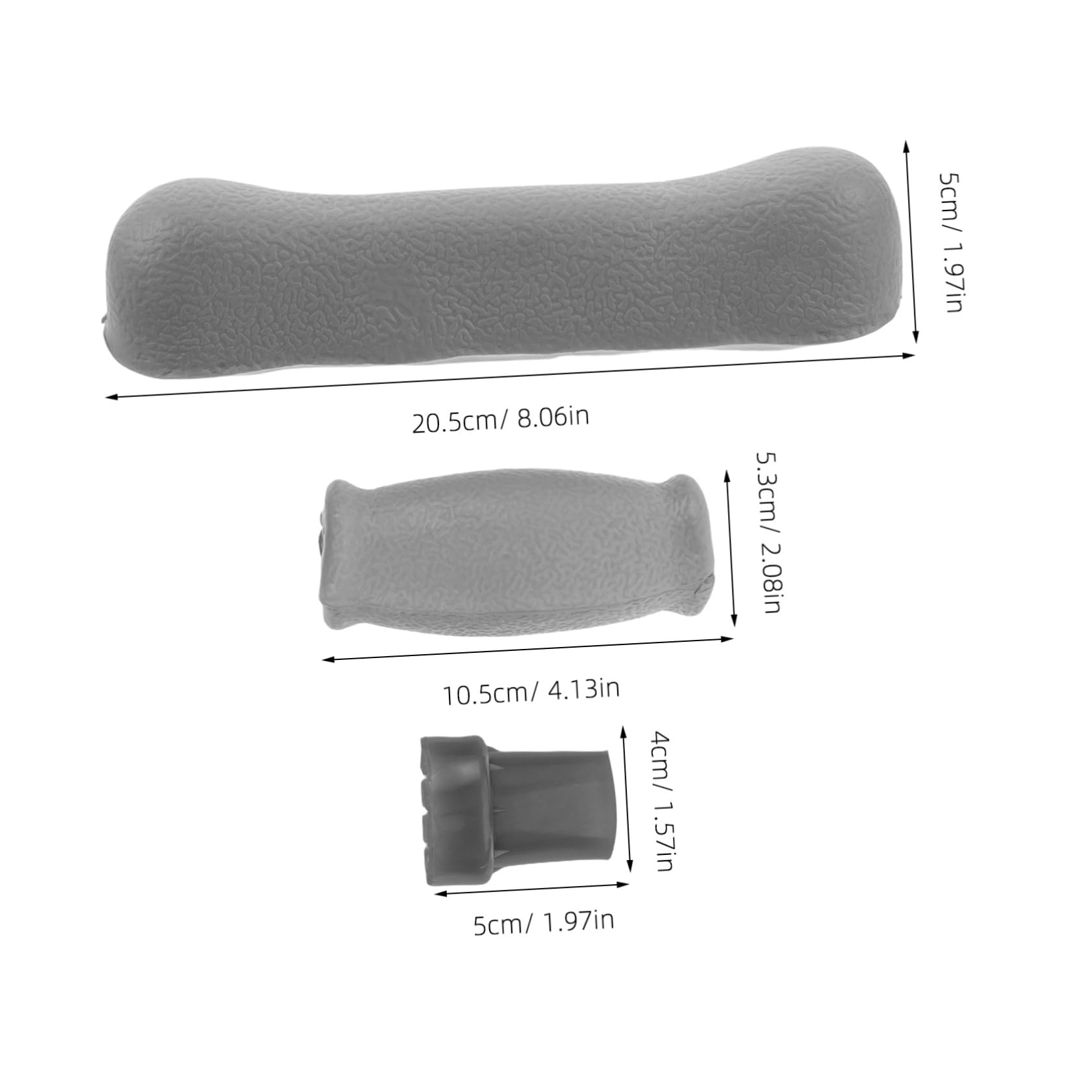 Healeved 6pcs Crutch Accessories Walker Accessories Walker Handle Replacement Padding Heavy Duty Rubber Cane Tips Pads for Crutches Walker Caps Tips for Crutches Cane Handle Plastic