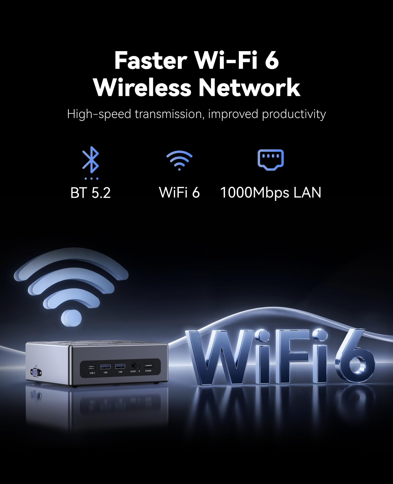 NiPoGi CK10 Mini PC W-11 Pro,Ιntel i5-12600H(Fino a 4,5GHz,12C/16T),16GB DDR4 512GB M.2 NVMe PCle3.0 SSD Mini Computer, 2xHDMI+VGA 4K Triplo Display WiFi 6/BT 5.2,Micro PC per Ufficio/Istruzione